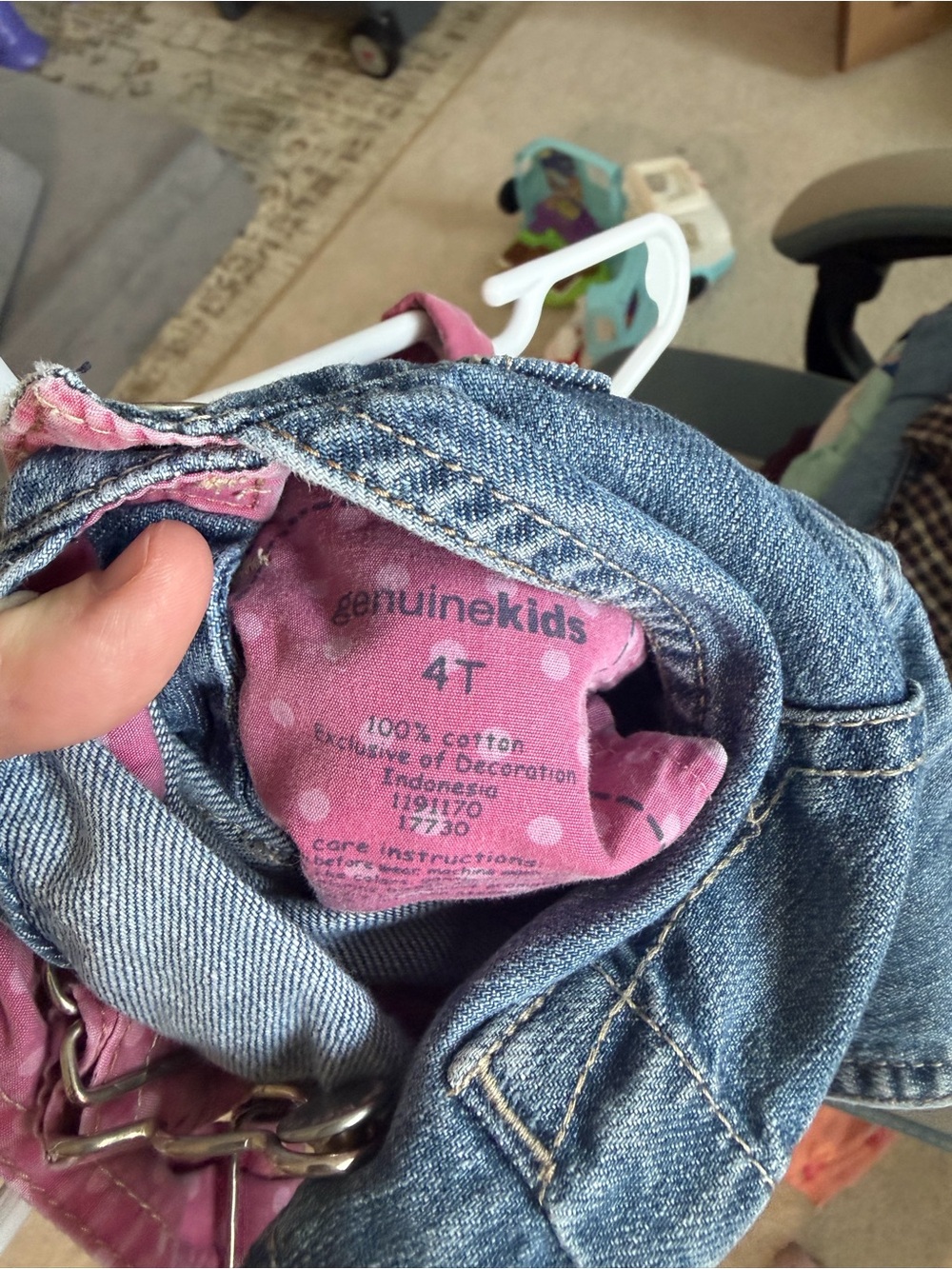 Vintage Y2K Oshkosh Floral Overalls Dress - Picture 11 of 11